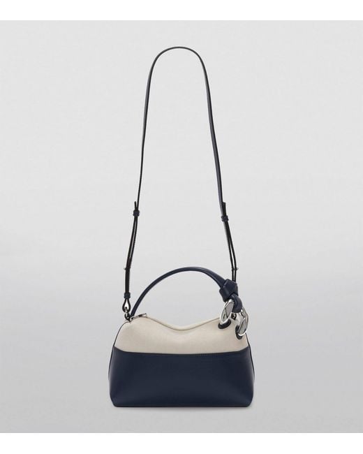 J.W. Anderson Blue Small Leather Corner Top-handle Bag