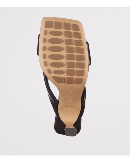 Bottega Veneta Black Leather Riva Mules 90