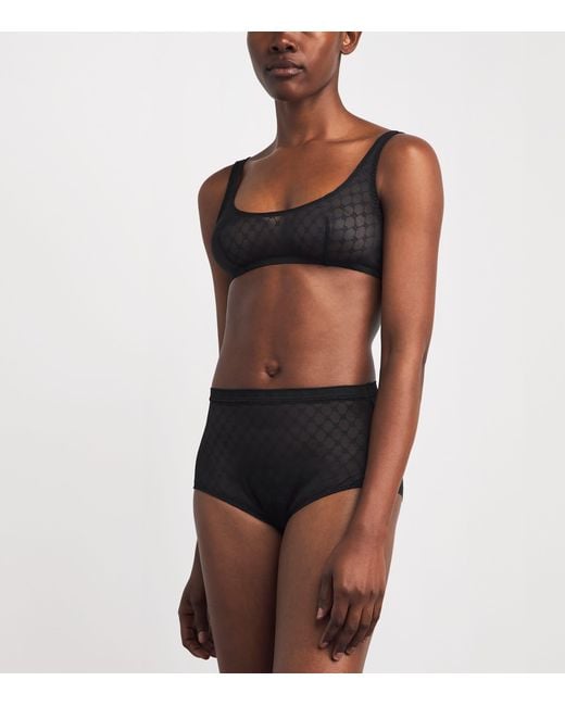 Simone Perele Gray Lace Plume Control Briefs