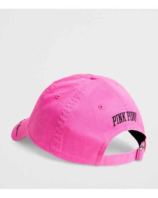 Polo Ralph Lauren Pink Cotton Polo Pony Baseball Cap for men