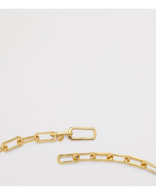 Monica Vinader Metallic Vermeil Alta Mini Chain Necklace
