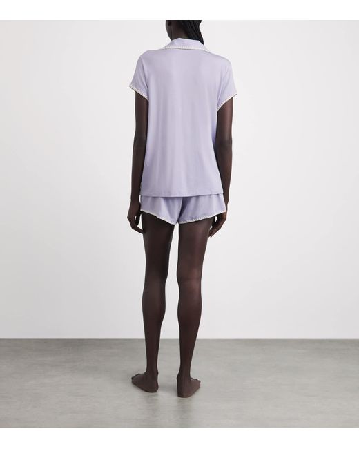 Eberjey Purple Frida Short Pyjama Set