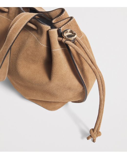 Claudie Pierlot Brown Suede Alban Tote Bag