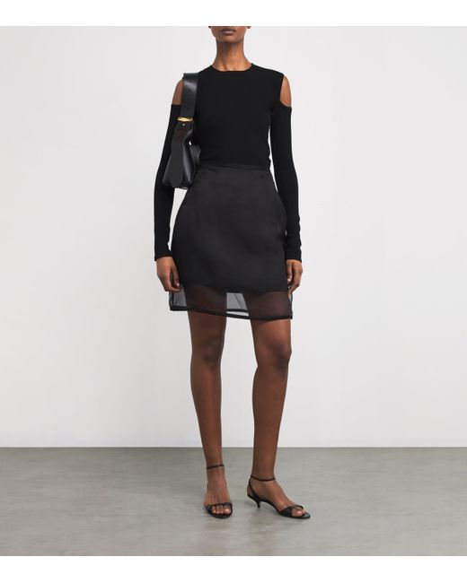 Max Mara Black Off-The-Shoulder Sweater