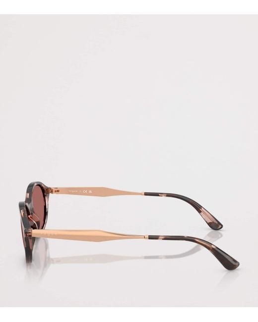 Vogue Pink Oval Sunglasses