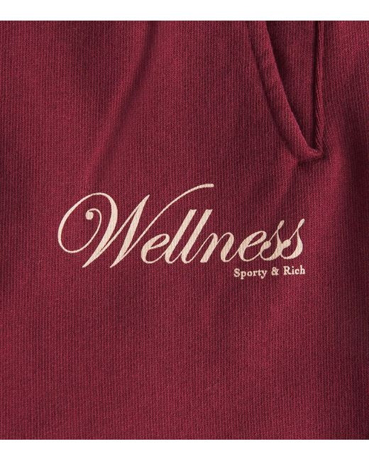 Sporty & Rich Red Cotton Soho Sweatpants