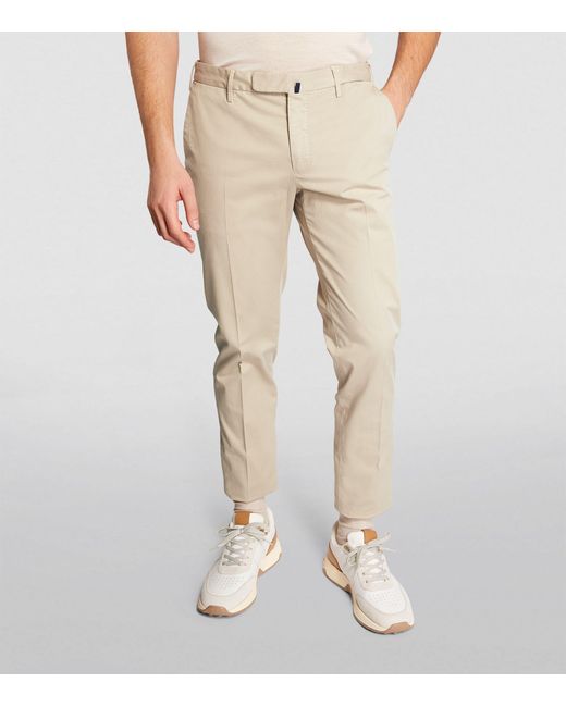 Slowear Natural Stretch-cotton Chinos for men
