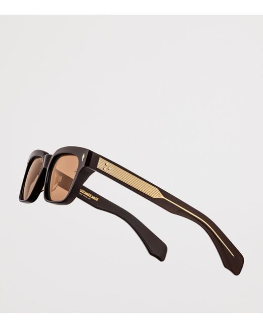 Jacques Marie Mage Brown Acetate Molino Sunglasses for men