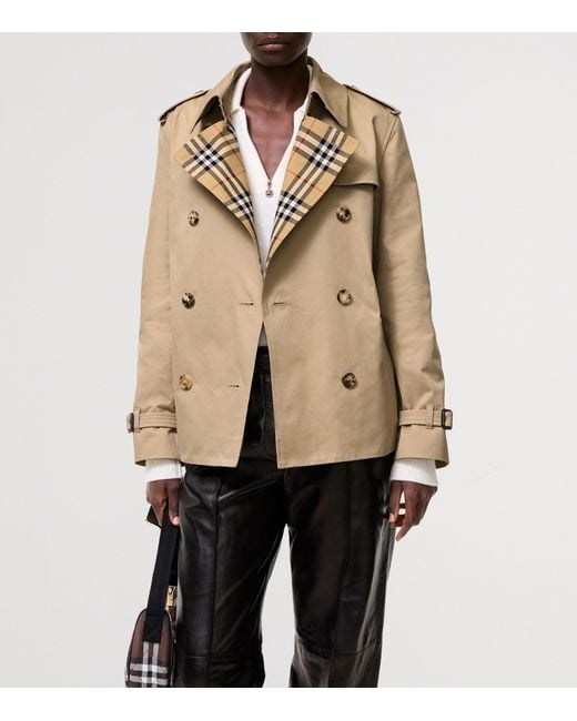 Burberry Natural Gabardine Lakefield Trench Jacket