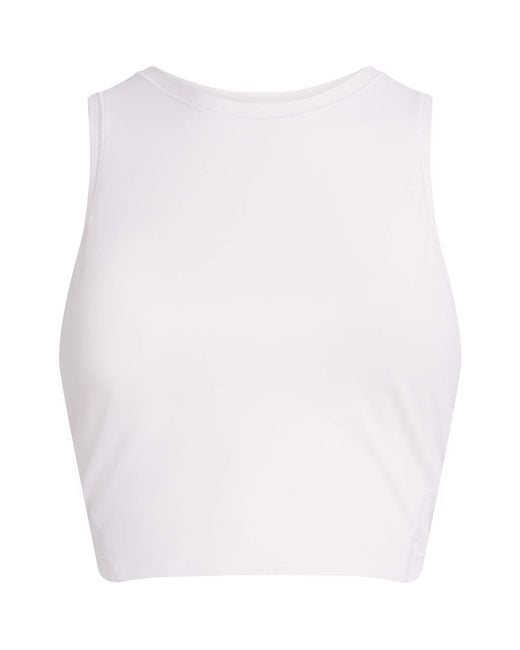 On Shoes White Studio Cropped Tank Top