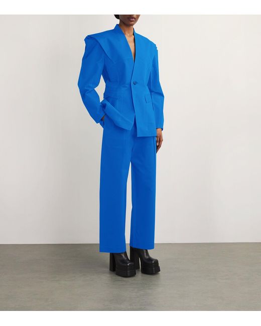 Issey Miyake Blue Fixed In Time Trousers