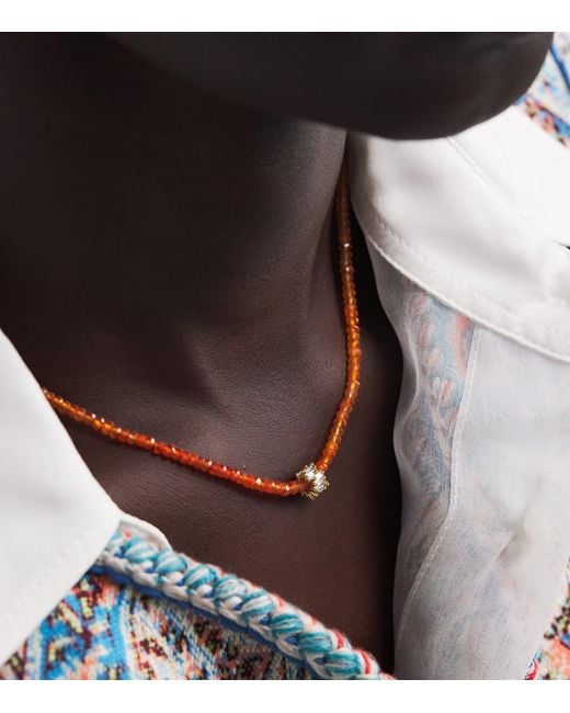 Suzanne Kalan Orange Diamond And Opal Infinite Beaded Bracelet