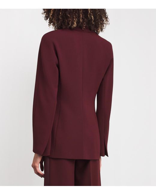 Max Mara Purple Draped Blazer