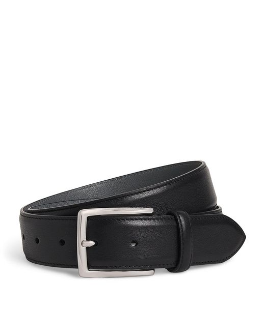 Corneliani Black Nappa Leather Belt for men