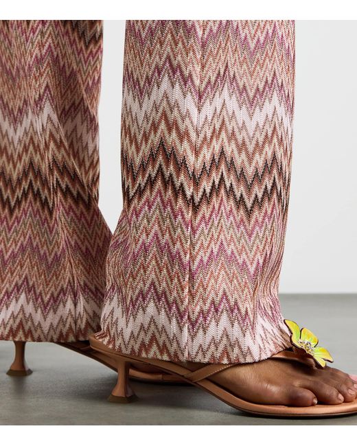 Missoni Pink Zigzag Flared Trousers