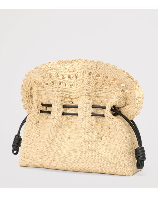 Loewe Natural X Paula's Ibiza Raffia Flamenco Purse