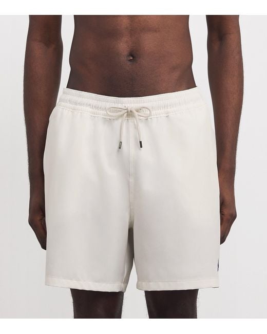 Polo Ralph Lauren White Traveller Swim Shorts for men