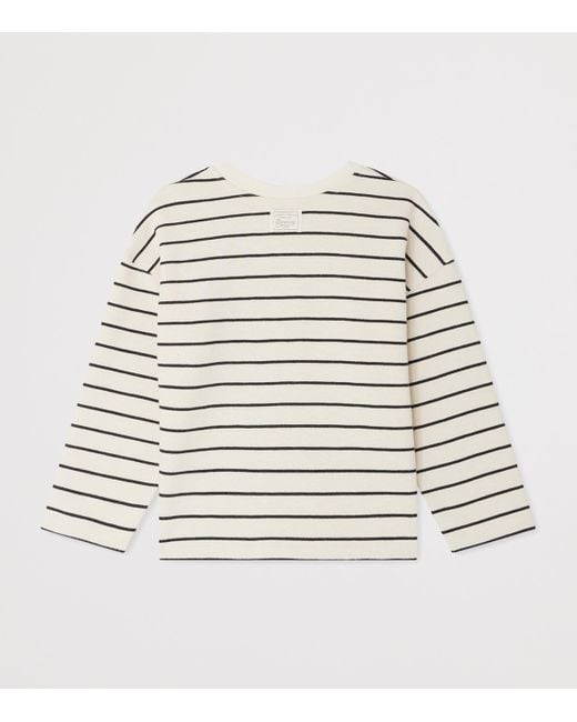 Bonpoint Natural Cotton-Blend Stripe Sweatshirt