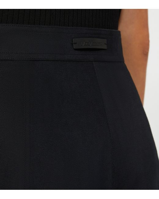 Max Mara Black Stretch-Cotton Cargo Trousers