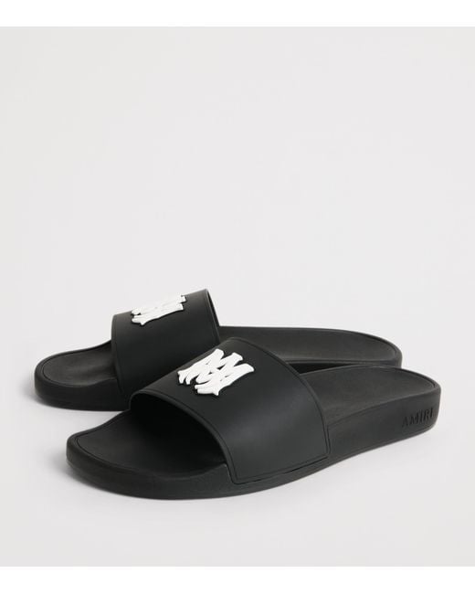 Amiri Black Ma Pool Slides for men