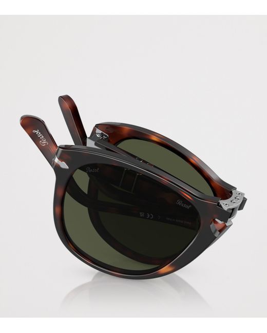 Persol Green Foldable Pilot Sunglasses for men