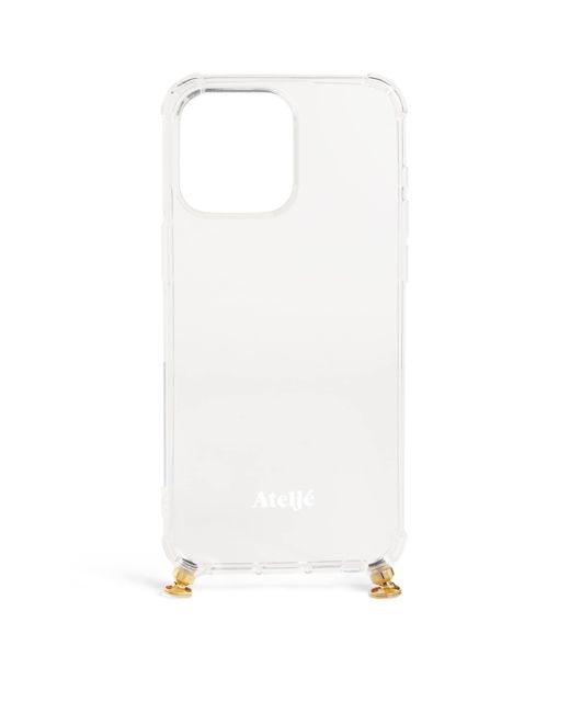 Atelje71 White Recycled Transparent Iphone 15 Pro Max Case