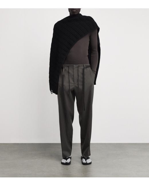 Craig Green Gray Wool-Blend Worker Trousers for men