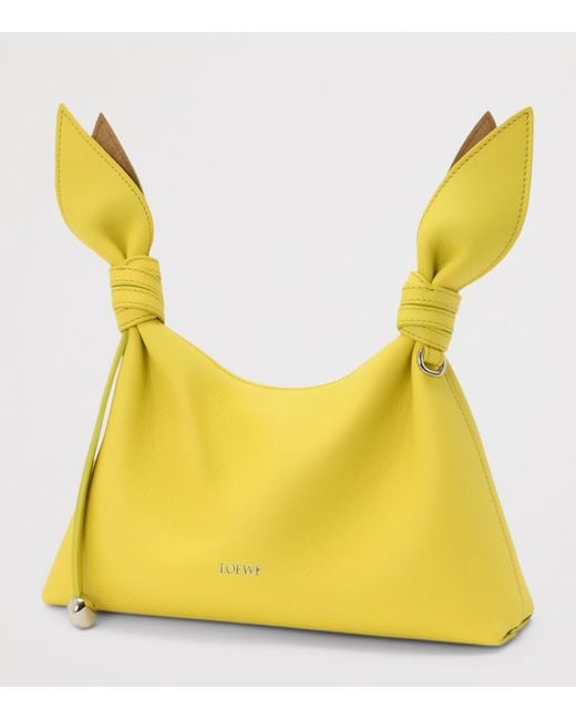 Loewe Yellow Mini Leather Scarf Shoulder Bag