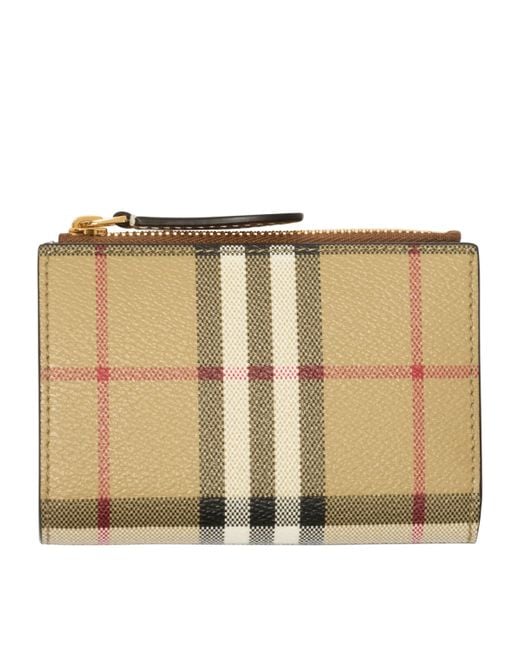 Burberry Natural Check Bifold Wallet