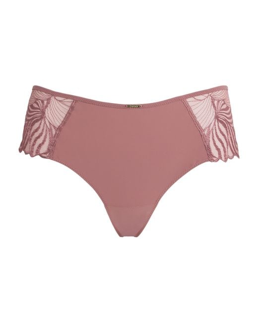 Chantelle Pink Lace Legend Shorty Briefs