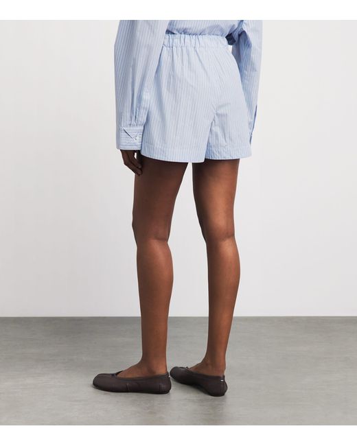 Nanushka Blue Cotton Gobnat Boxer Shorts