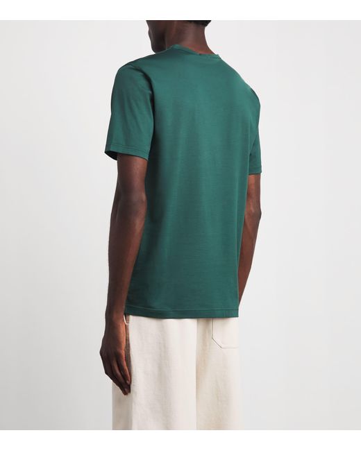 Sunspel Green Supima Cotton Classic T-Shirt for men