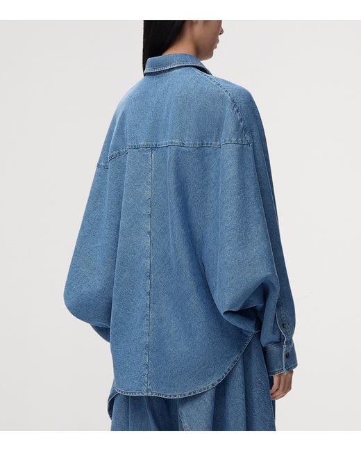 Loewe Blue Oversized Denim Shirt