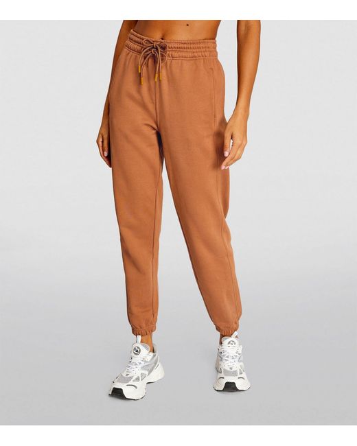 Adidas By Stella McCartney Orange Cotton-blend Sweatpants