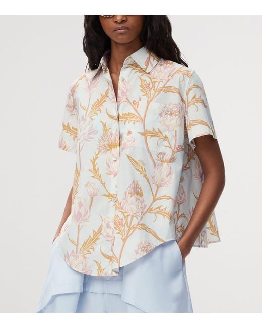 Loewe White X Paula's Ibiza Artichoke Short-Sleeve Shirt
