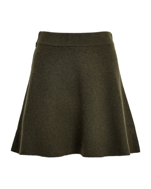 Rag & Bone Green Wool-blend Bridget Mini Skirt