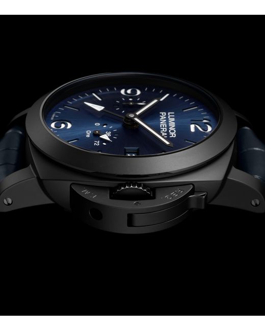 Panerai Blue Ceramic Luminor Gmt Power Reserve Watch for men