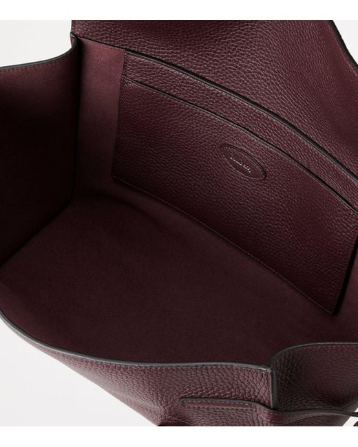 Mulberry Purple Small Leather Soft Bayswater Shoulder Bag