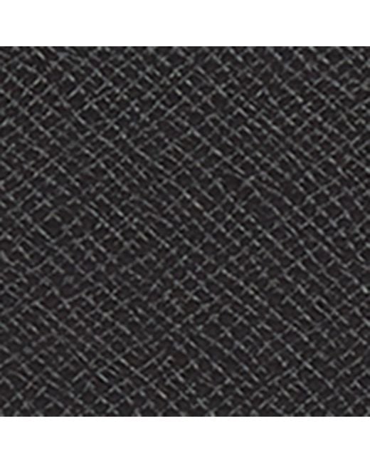 Smythson Black Panama Leather Slim Pouch for men