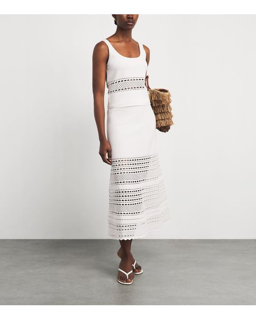 Jonathan Simkhai White Stretch-Jersey Fitzgerald Tank Top
