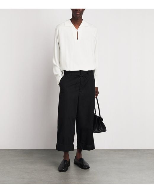 Sandro White Tunic-Effect Shirt for men
