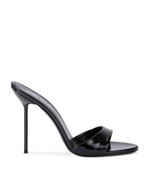 Paris Texas Black Patent Leather Lidia Mules 105