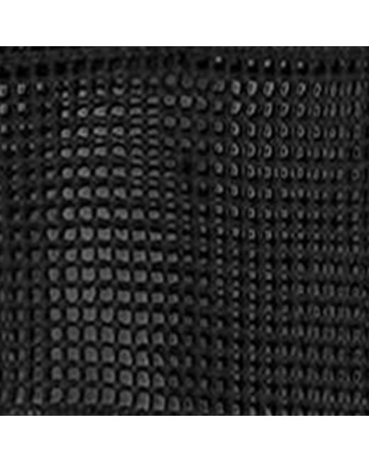 AllSaints Black Crochet Kyra Polo Shirt