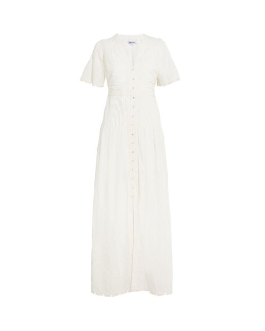 Veronica Beard White Cotton Arushi Maxi Dress