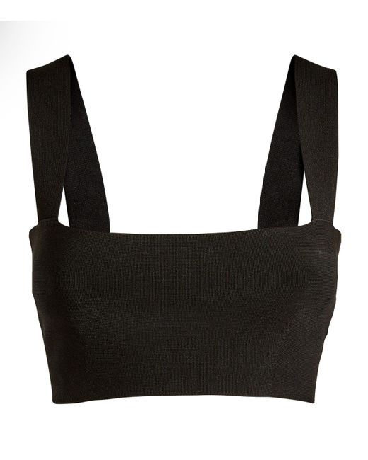 Victoria Beckham Black Vb Body Bandeau Top