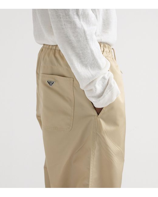 Prada Natural Re-Nylon Trousers for men