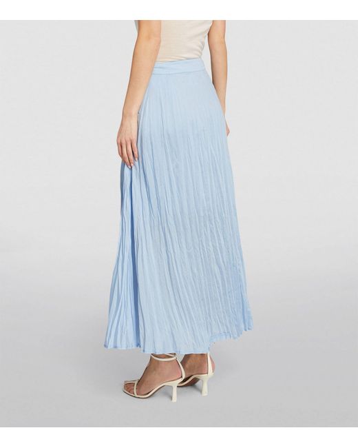 NINETY PERCENT Blue Crinkled Ranaculus Skirt