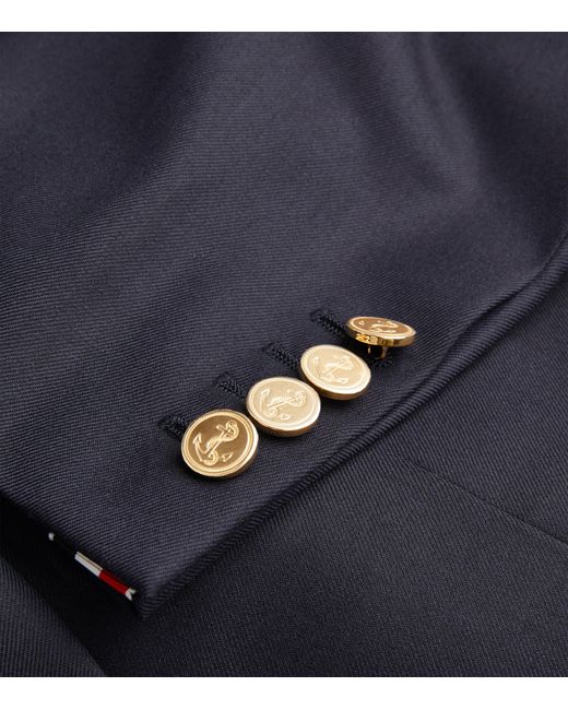 Thom Browne Blue Wool Blazer for men
