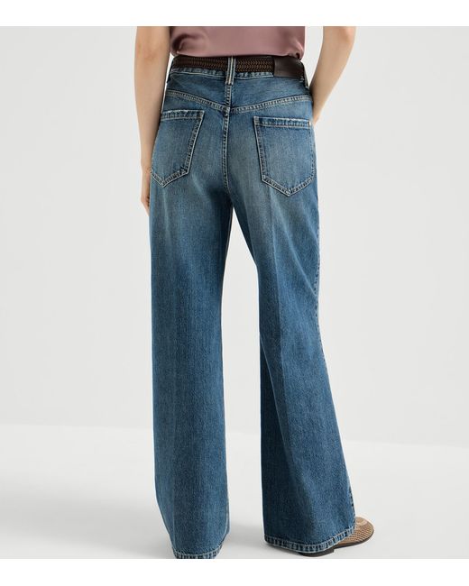 Brunello Cucinelli Blue Flared Jeans