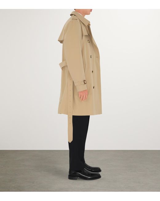 Burberry Natural Mid-Length Kensington Heritage Trench Coat for men